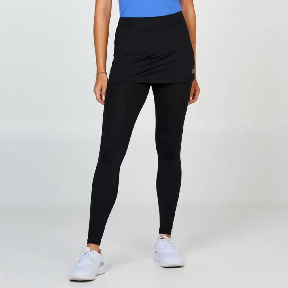 Sofibella Warmer Skort UV Staples Black Women’s 1X Skirted Leggings Tennis Golf
